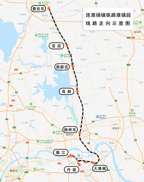 重点工程进行时:连淮扬镇铁路淮镇段通过初步验收